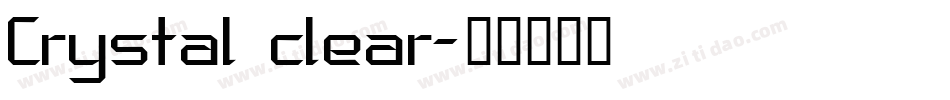Crystal clear字体转换